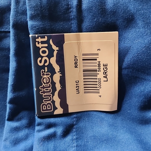 New! Royal Blue Unisex Drawstring Nurse Scrubs - Picture 5 of 6